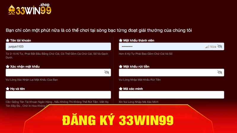 Cách đăng ký 33win39 đơn giản nhất
